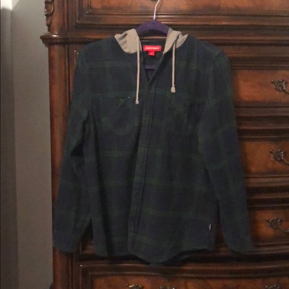 union bay hooded flannel